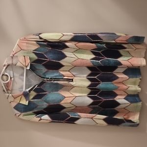 Women's business casual zipper top